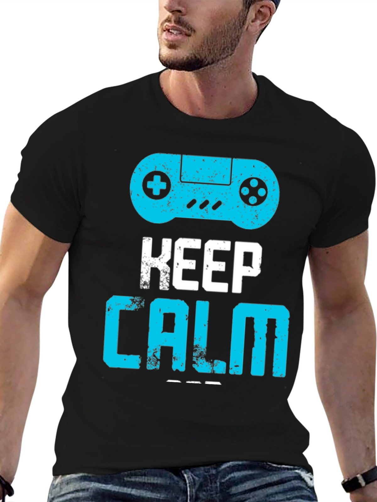 Keep Calm and Game On T-Shirt - Gamer Tee