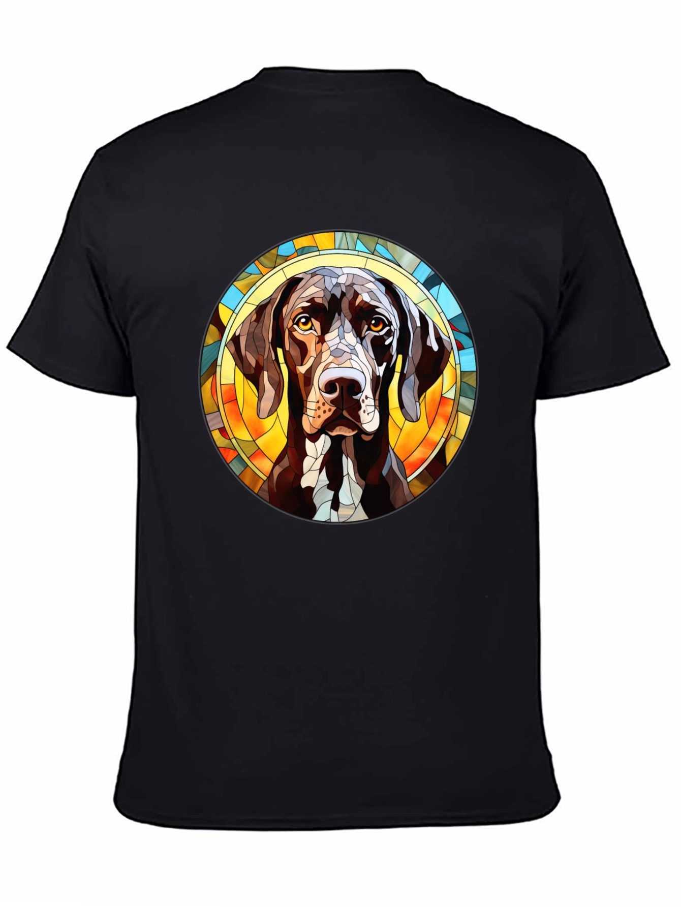 Dog Breed Stained Glass T-Shirt - Unique Design