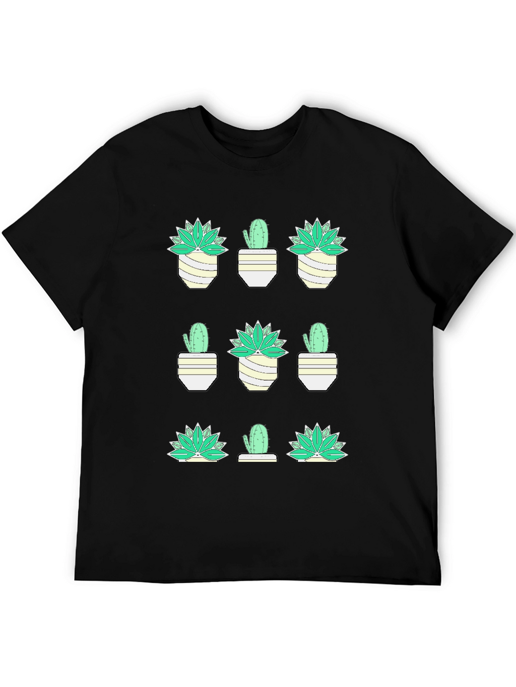 Cactus Plant Graphic Tee - Trendy Desert Style