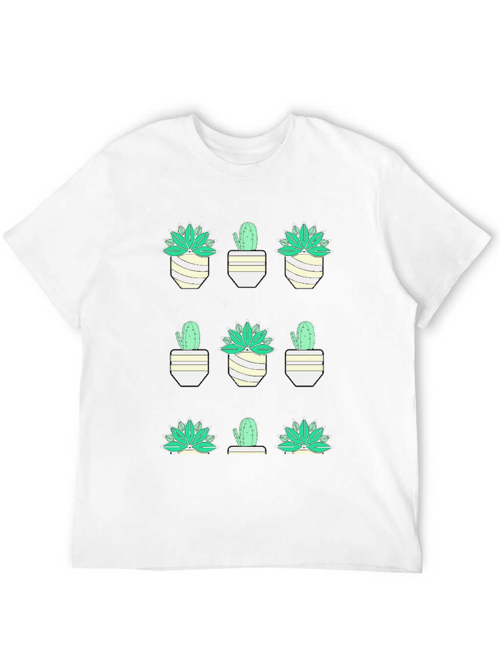 Cactus Plant Graphic Tee - Trendy Desert Style