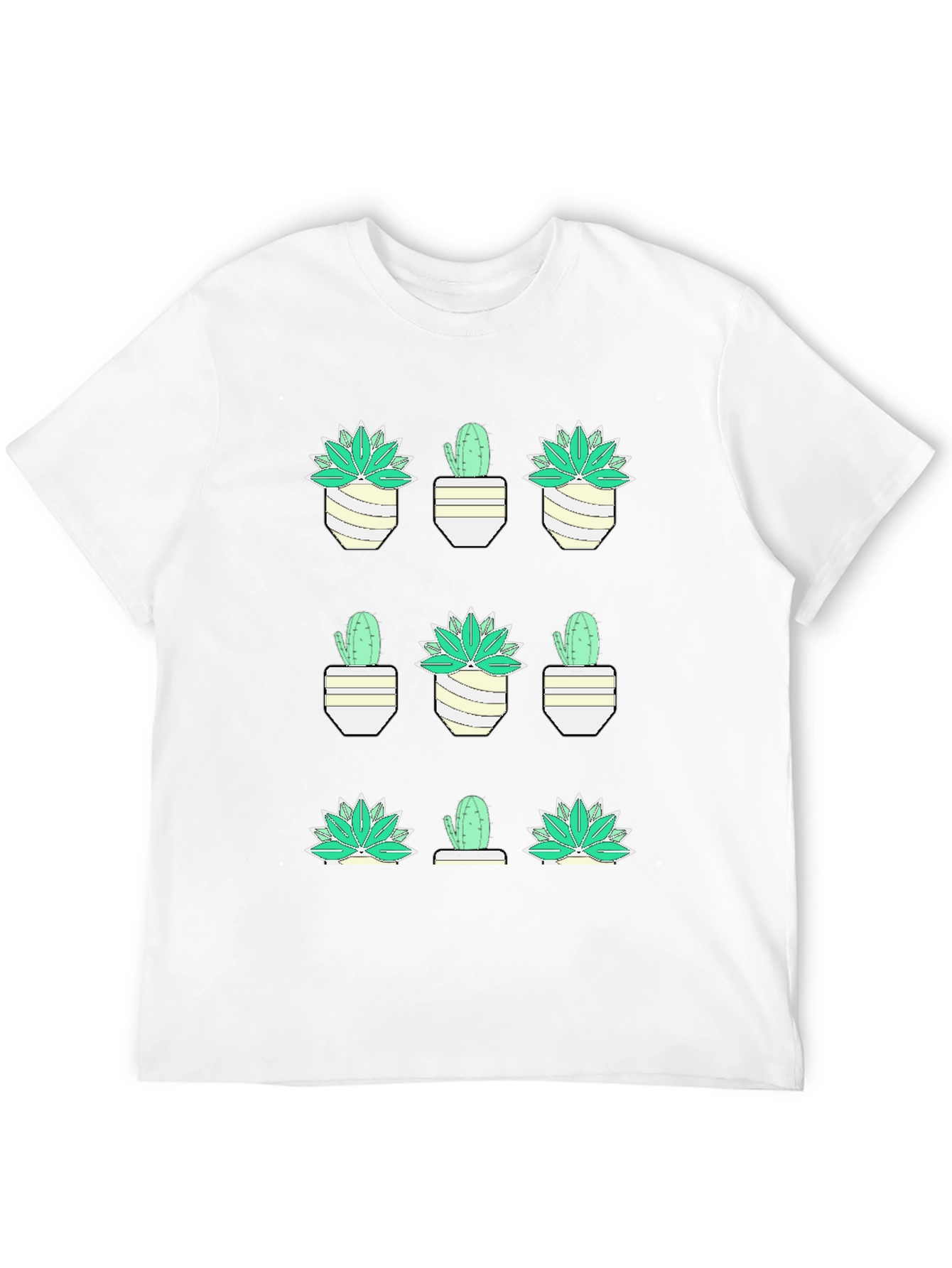 Cactus Plant Graphic Tee - Trendy Desert Style