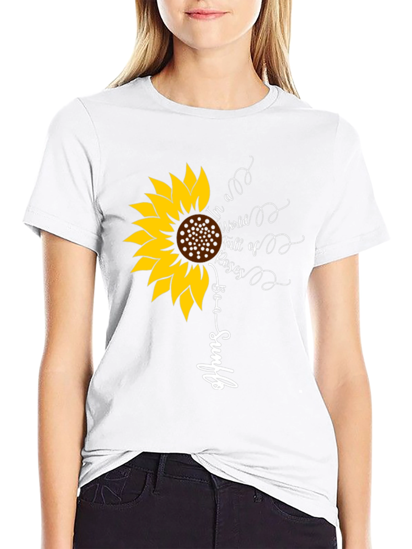 Sunflower Graphic Tee - Be a Sunflower