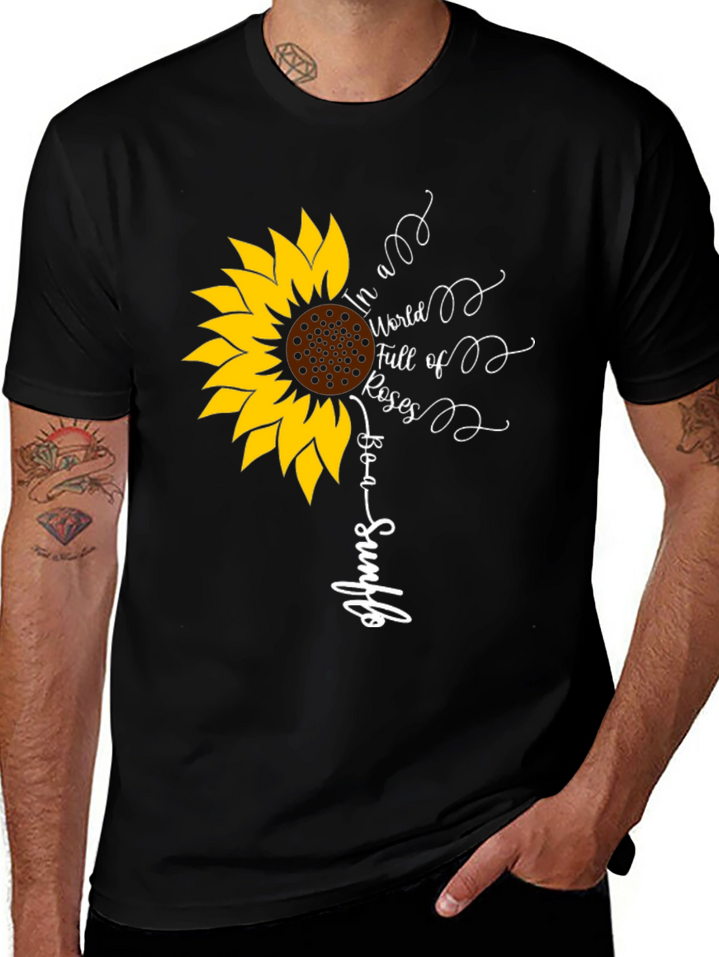 Sunflower Graphic Tee - Be a Sunflower