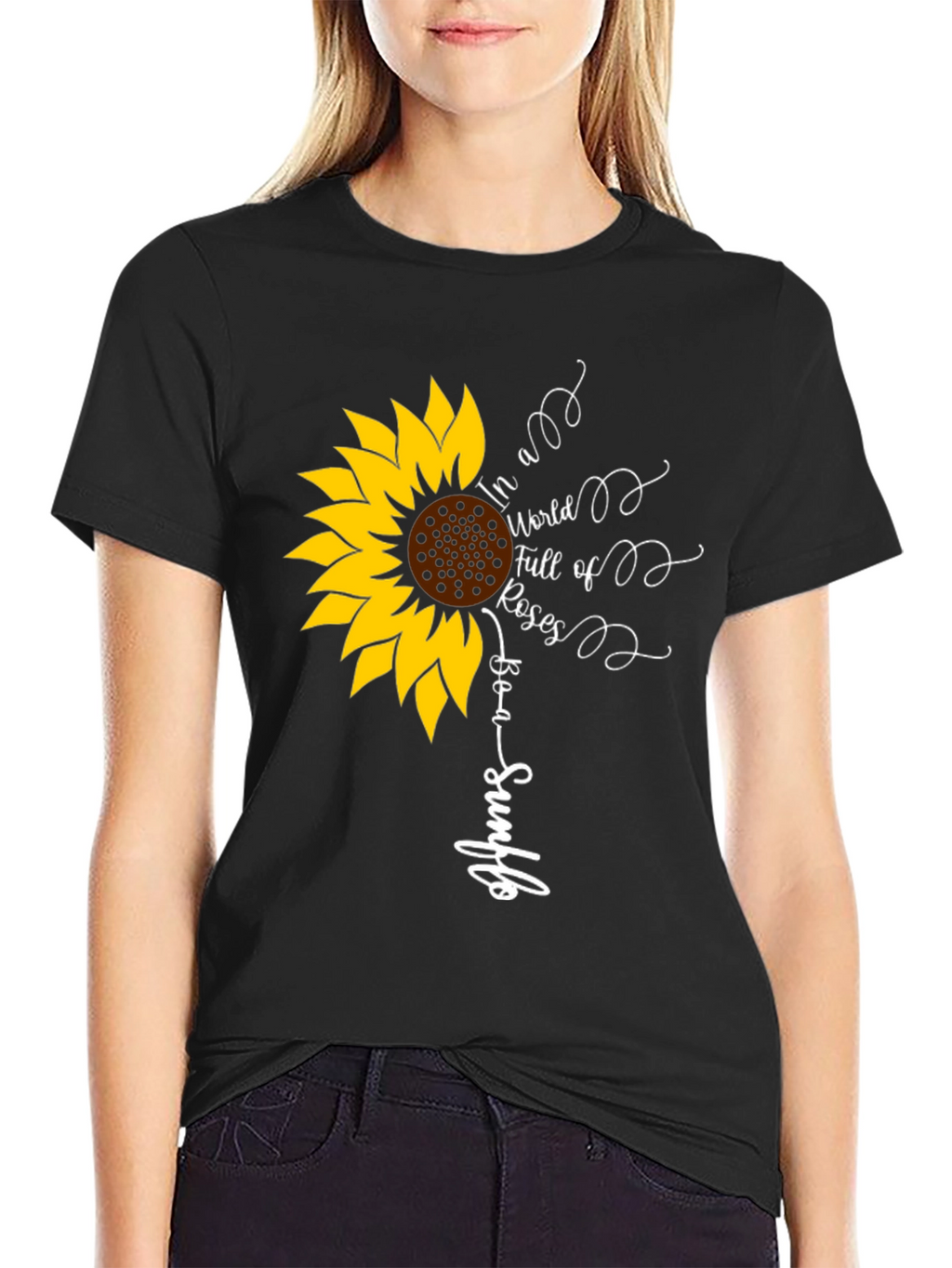 Sunflower Graphic Tee - Be a Sunflower