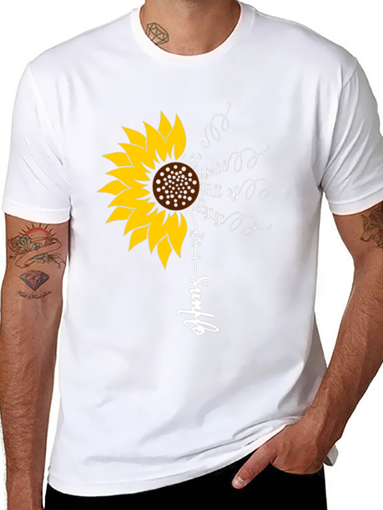 Sunflower Graphic Tee - Be a Sunflower