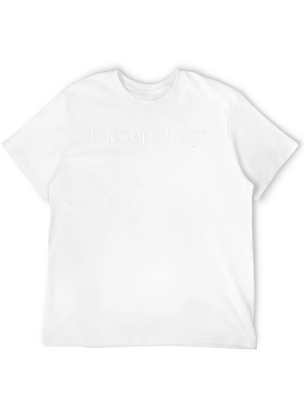 I Accept Hugs Black Graphic Tee