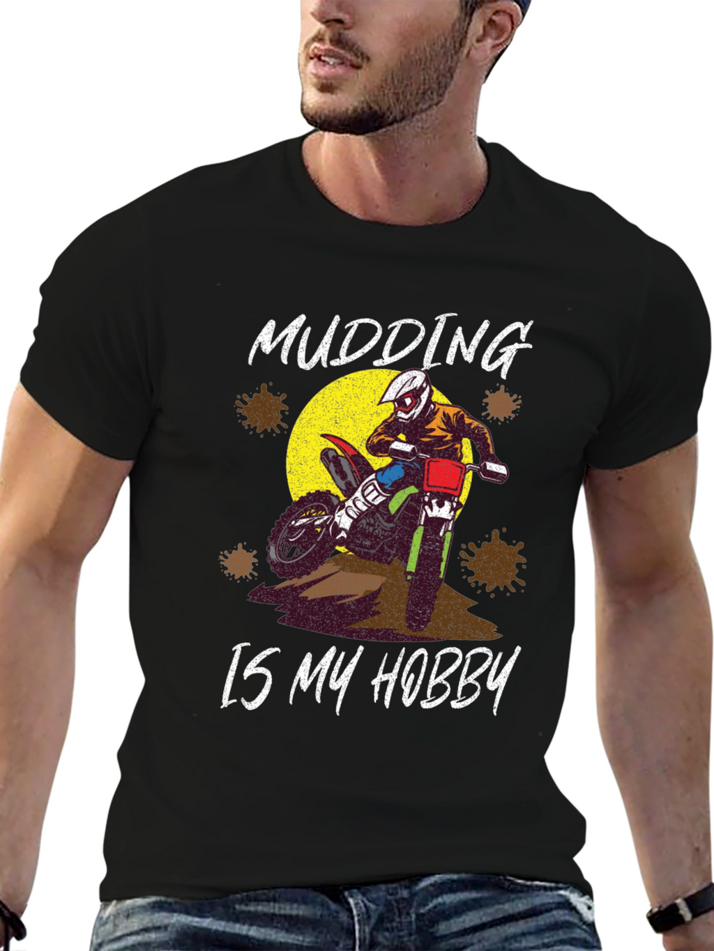 Mudding Is My Hobby T-Shirt Motocross Dirt Bike Tee