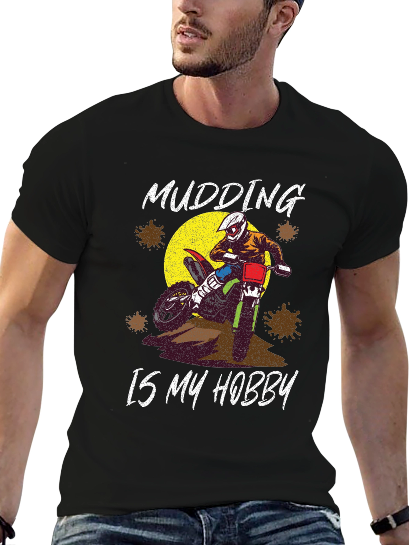 Mudding Is My Hobby T-Shirt Motocross Dirt Bike Tee
