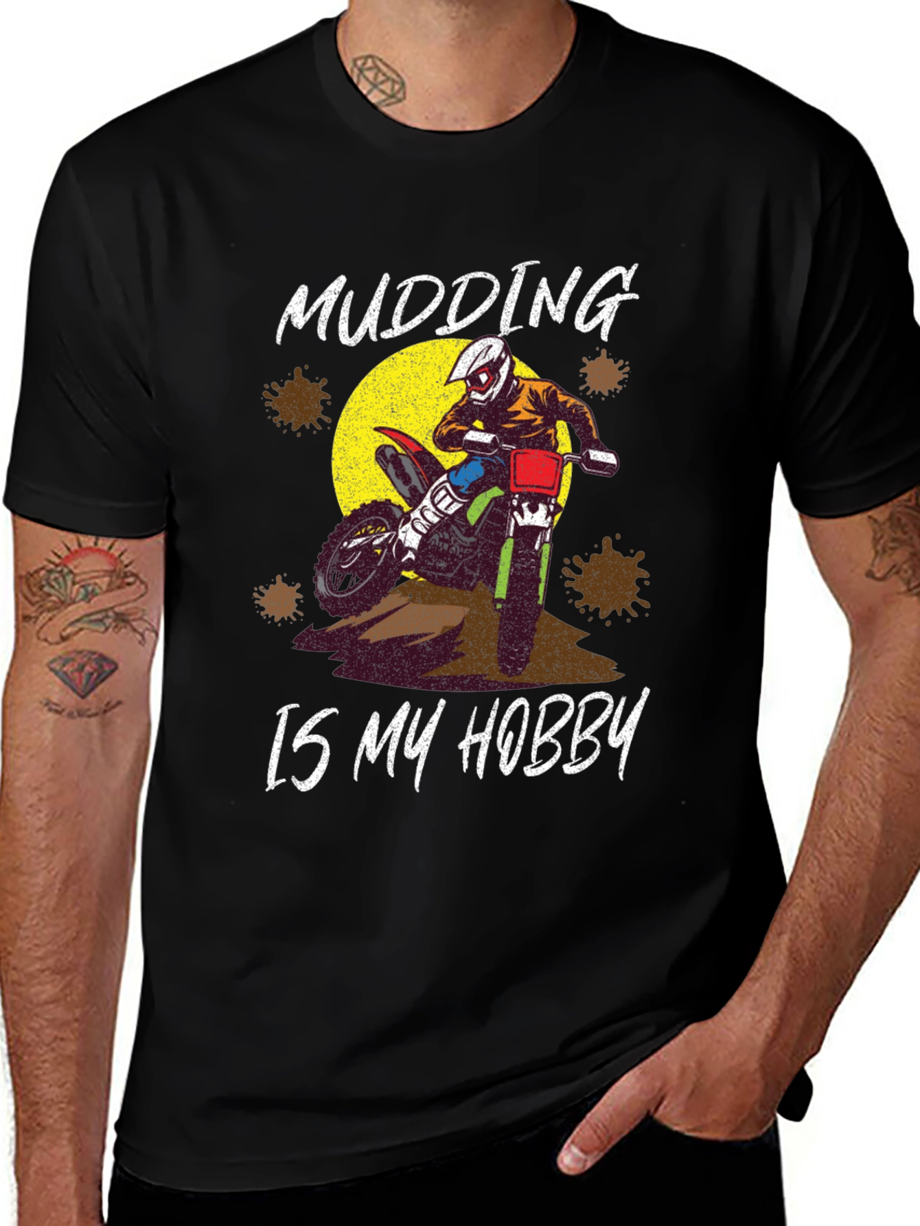 Mudding Is My Hobby T-Shirt Motocross Dirt Bike Tee