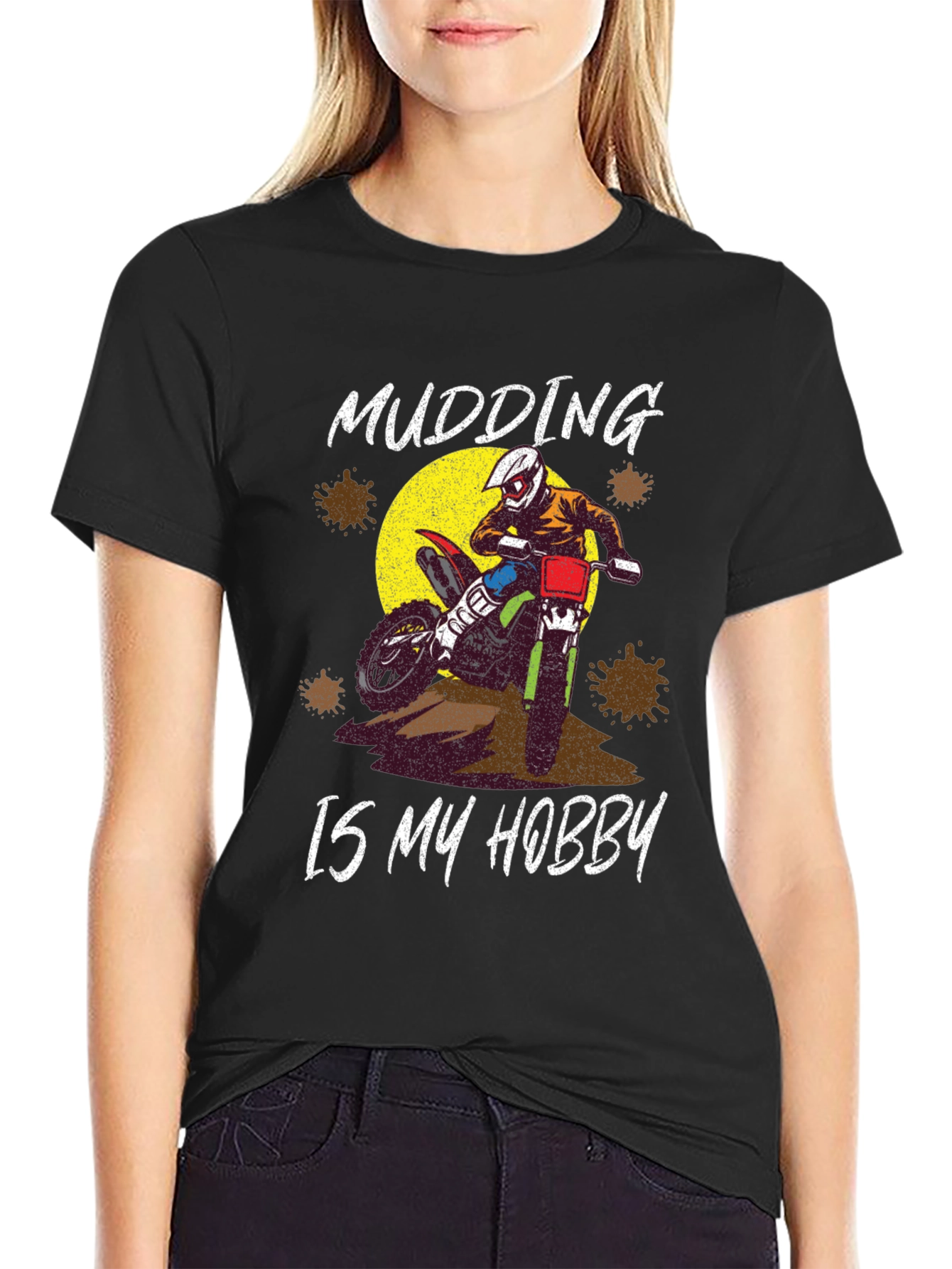 Mudding Is My Hobby T-Shirt Motocross Dirt Bike Tee