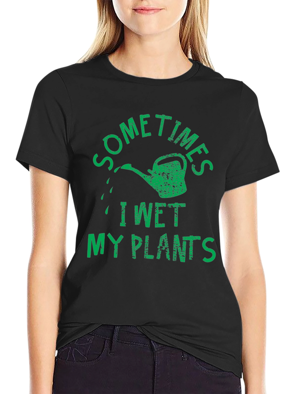 Sometimes I Wet My Plants Humor T-Shirt