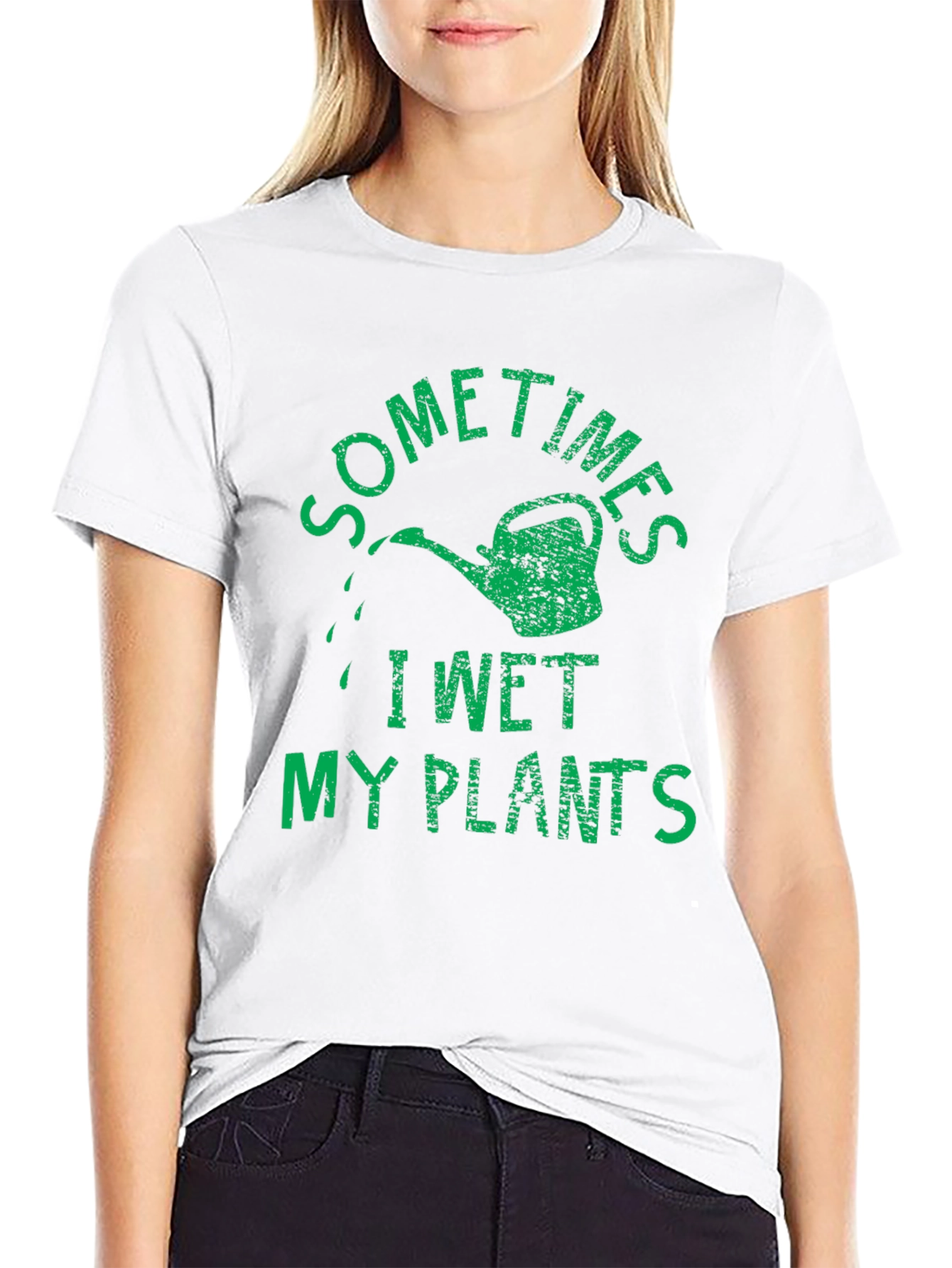 Sometimes I Wet My Plants Humor T-Shirt