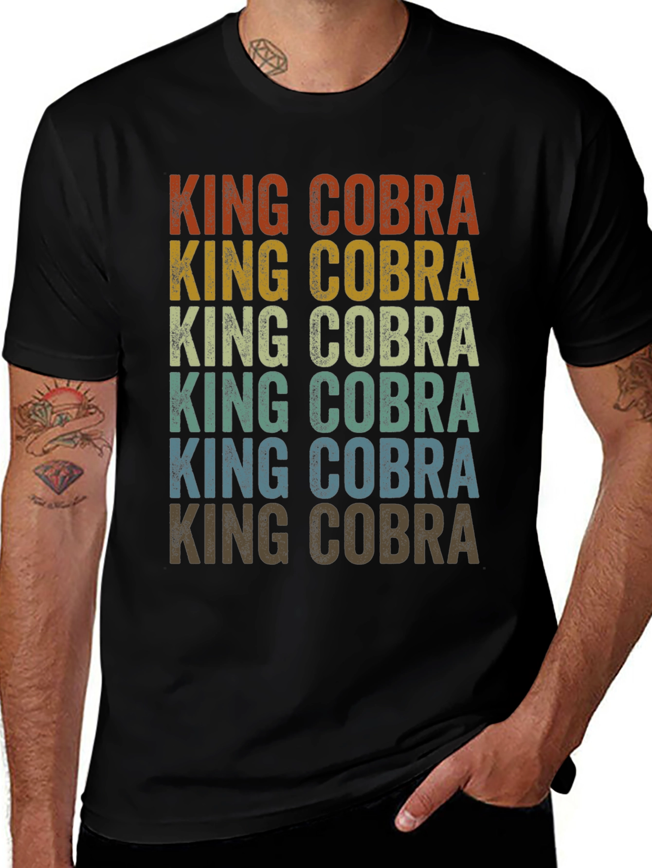 Retro King Cobra T-Shirt - Vintage Style Graphic Tee