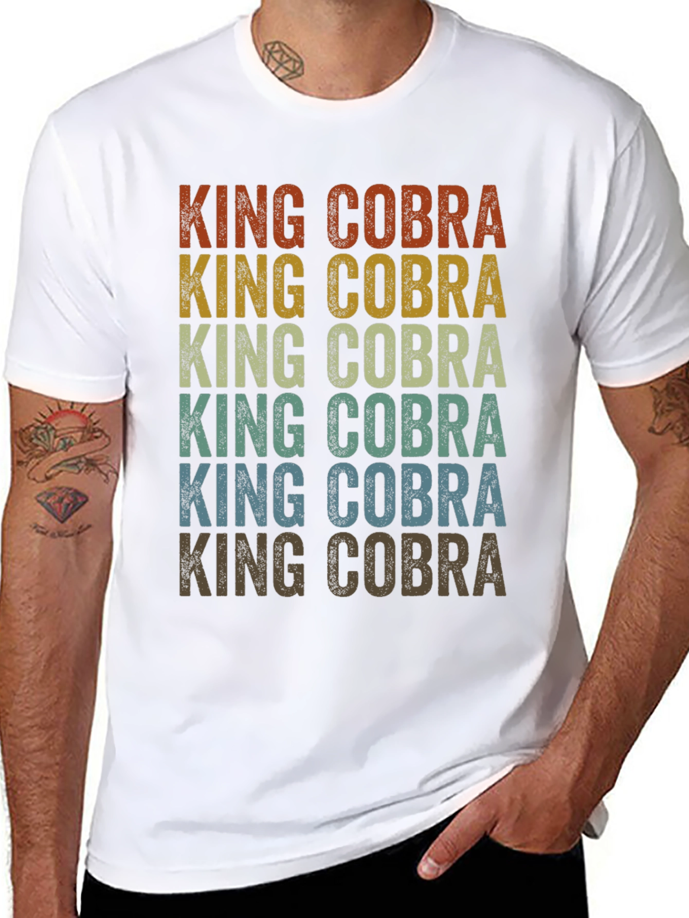 Retro King Cobra T-Shirt - Vintage Style Graphic Tee