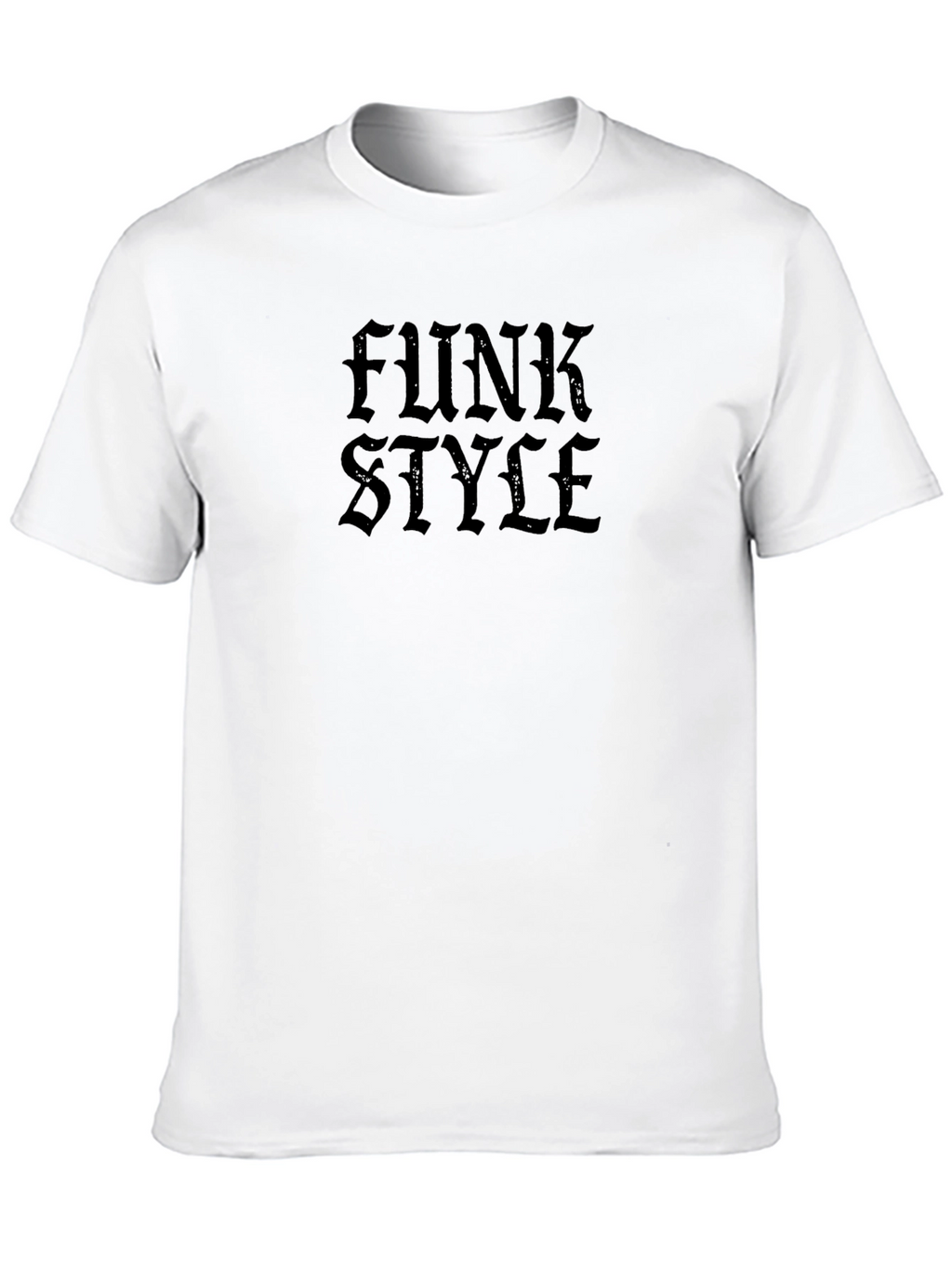 Funk Style Black Graphic Tee - Modern Urban Design