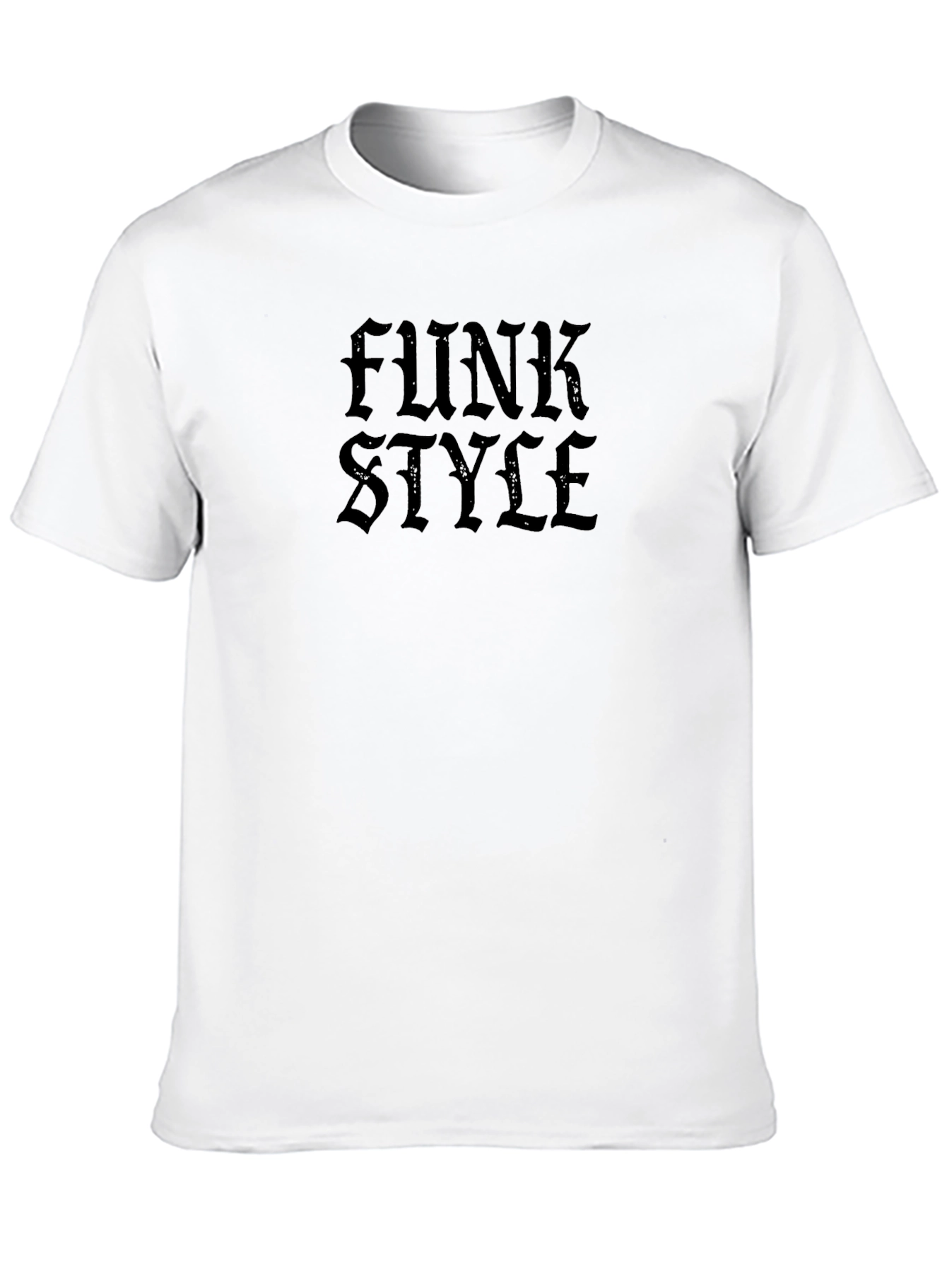 Funk Style Black Graphic Tee - Modern Urban Design