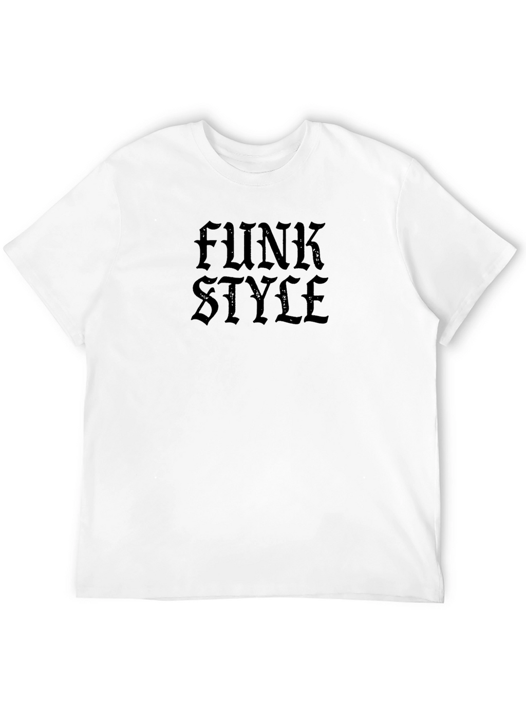 Funk Style Black Graphic Tee - Modern Urban Design