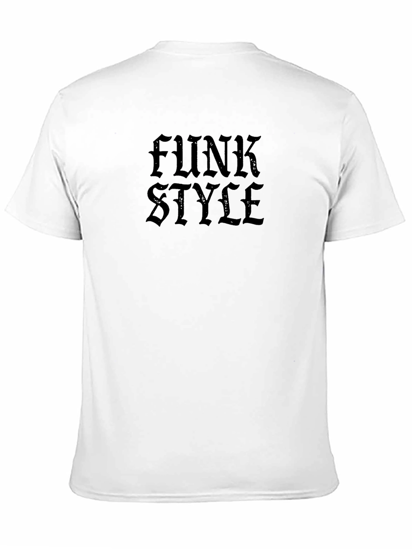 Funk Style Black Graphic Tee - Modern Urban Design