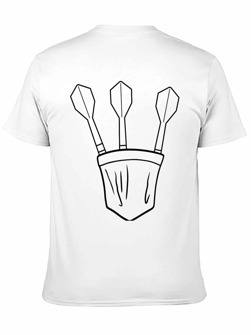 Darts in Pocket Graphic T-Shirt - Casual Tee