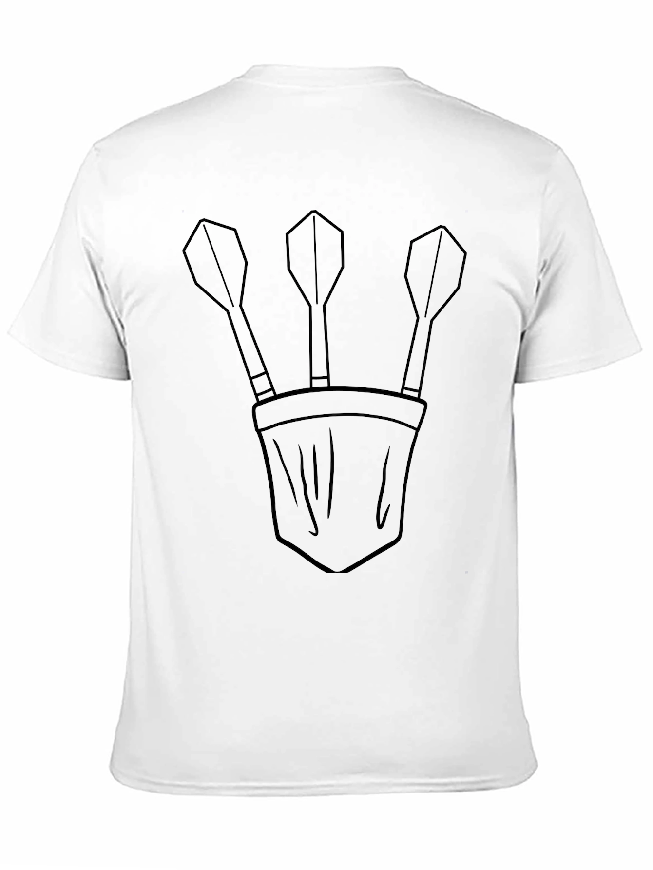 Darts in Pocket Graphic T-Shirt - Casual Tee