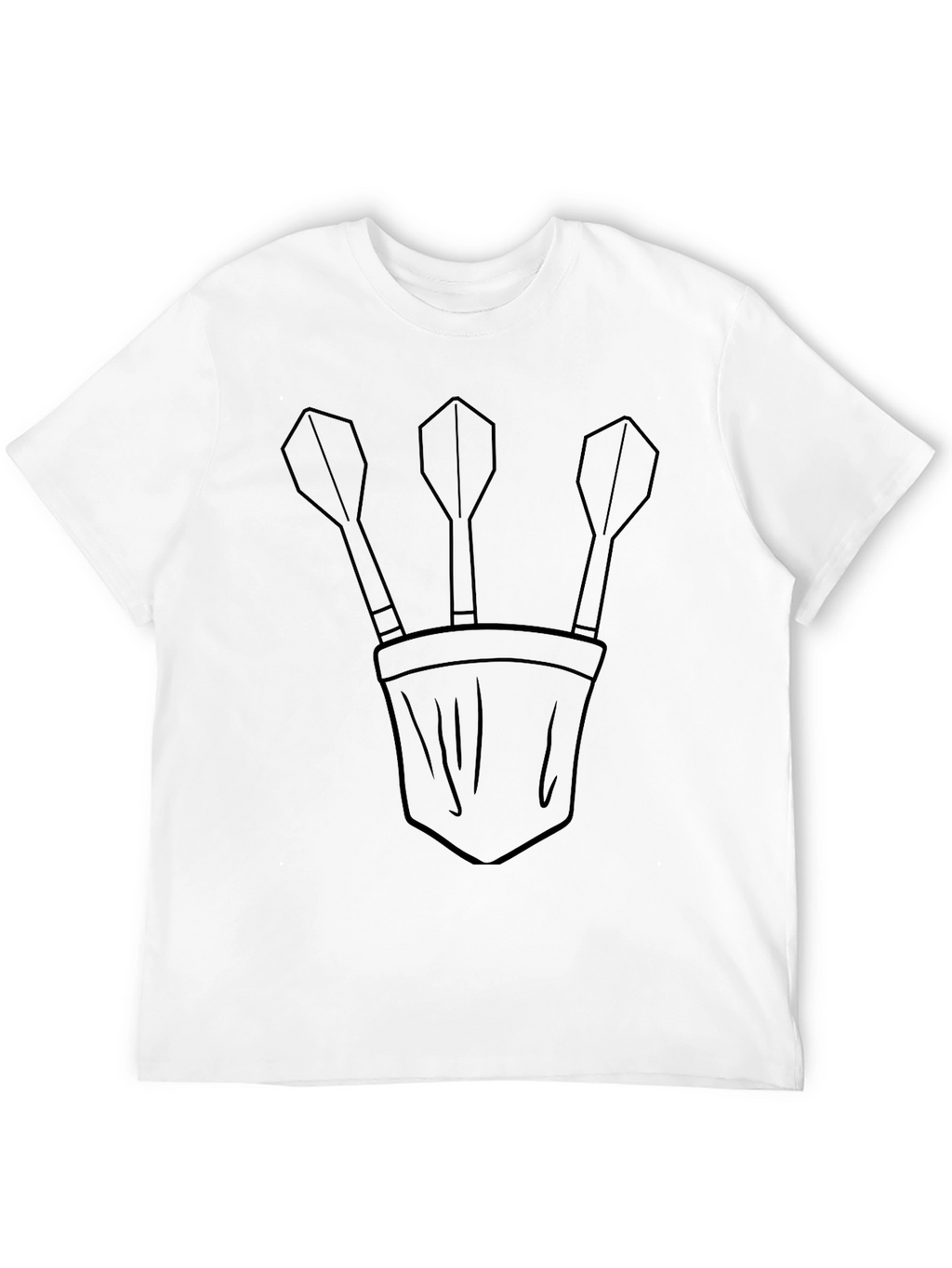 Darts in Pocket Graphic T-Shirt - Casual Tee