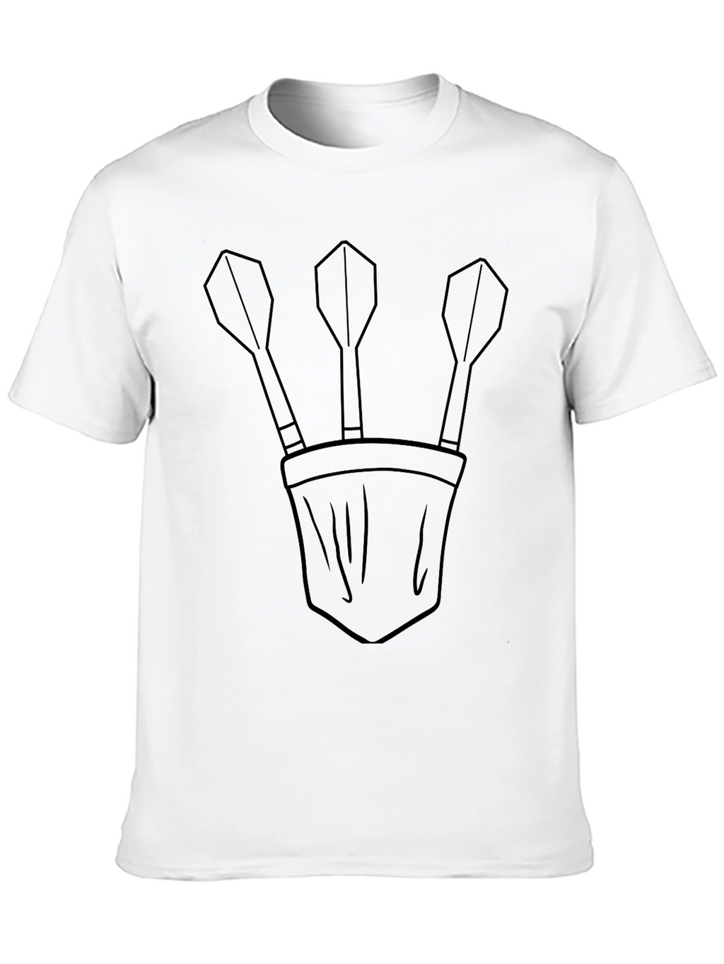 Darts in Pocket Graphic T-Shirt - Casual Tee