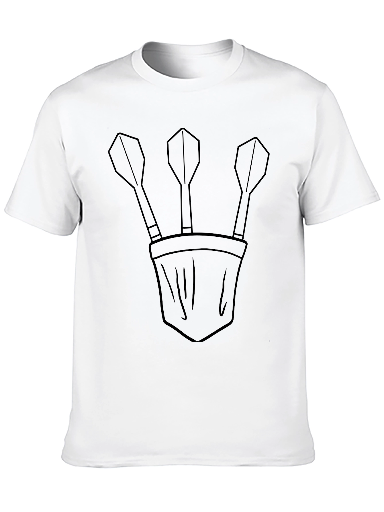Darts in Pocket Graphic T-Shirt - Casual Tee