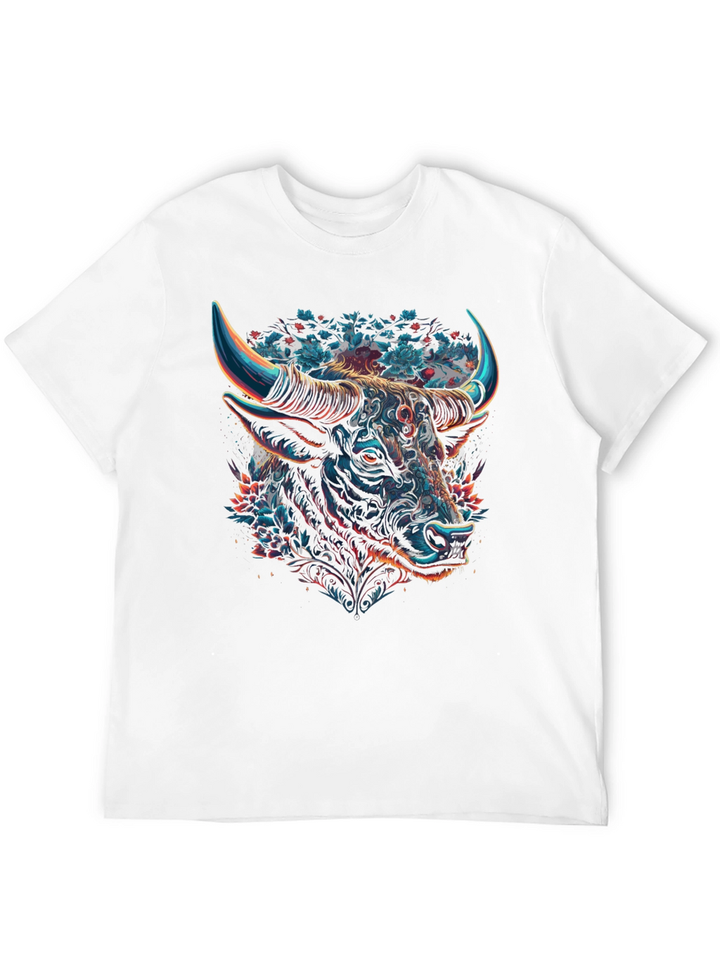 Taurus Bull Graphic Tee - Zodiac Black T-Shirt
