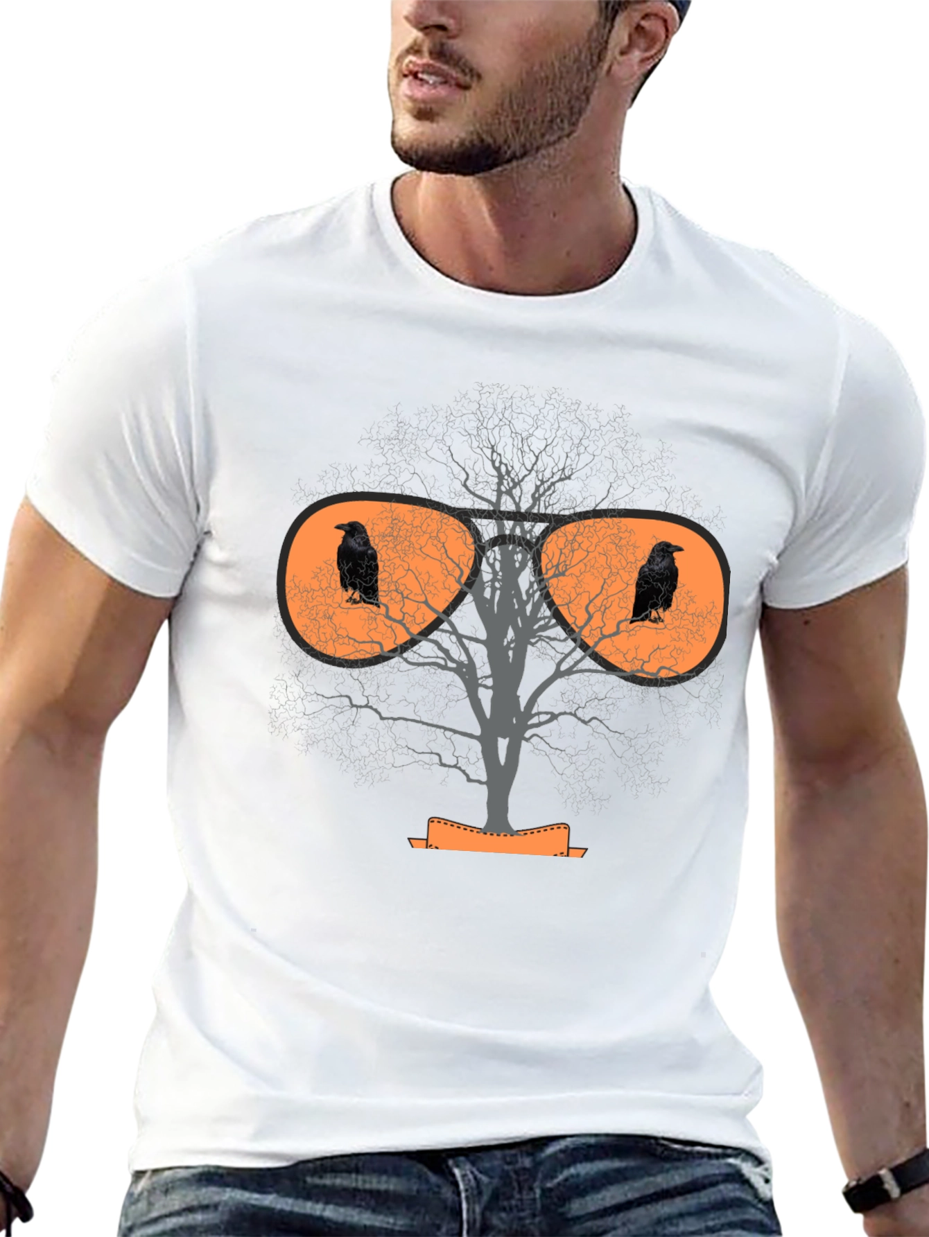 Raven Tree Graphic T-Shirt