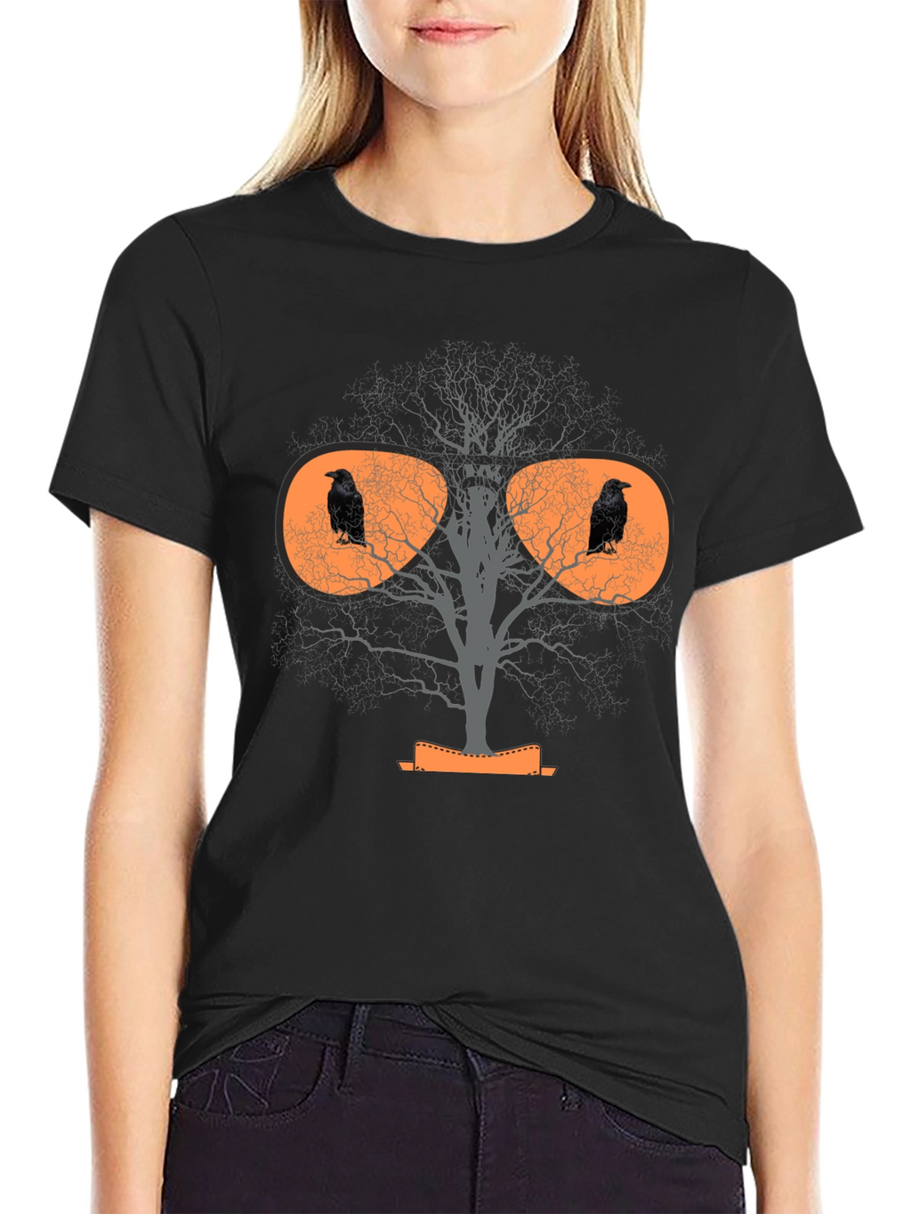 Raven Tree Graphic T-Shirt