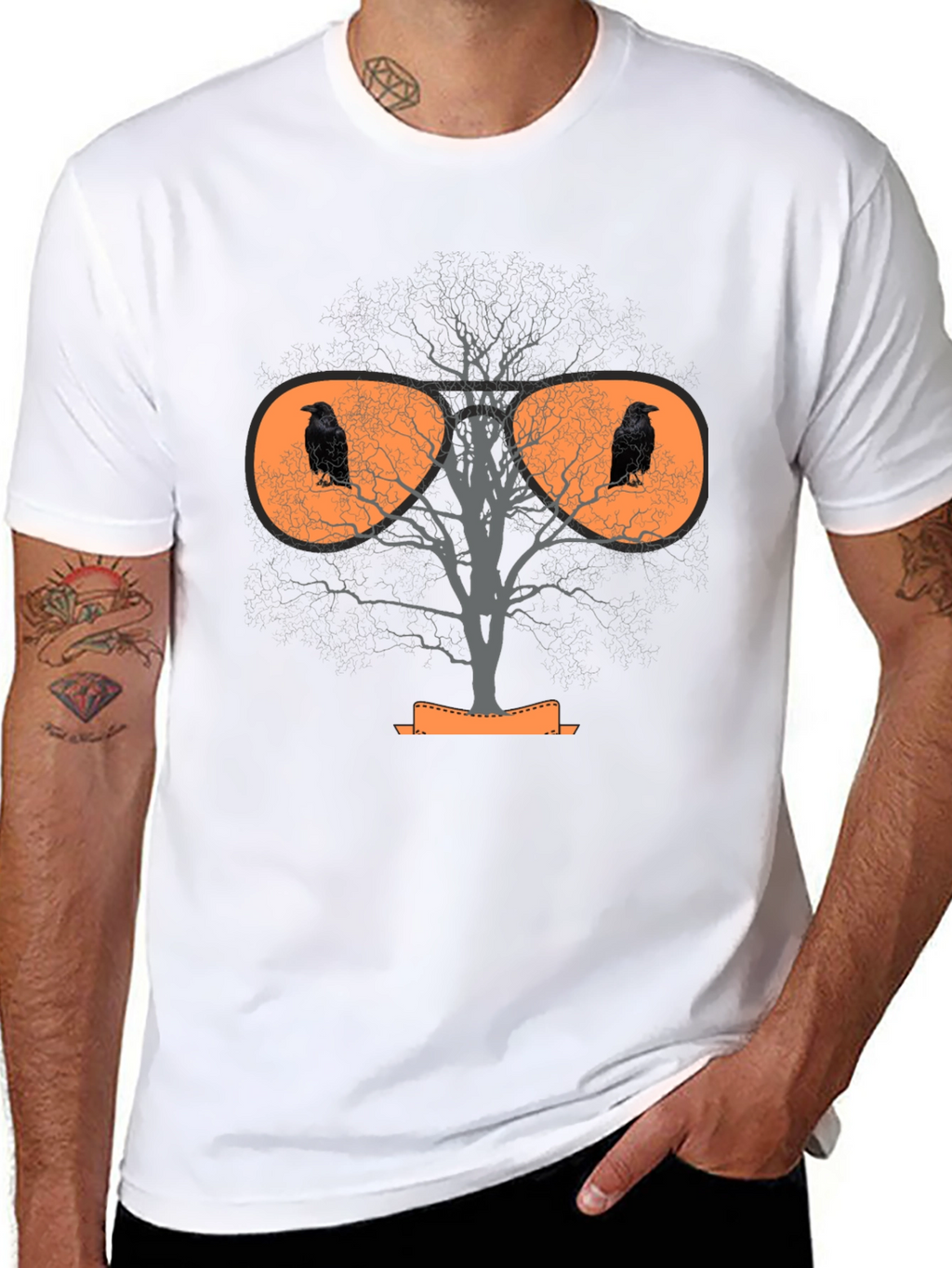 Raven Tree Graphic T-Shirt