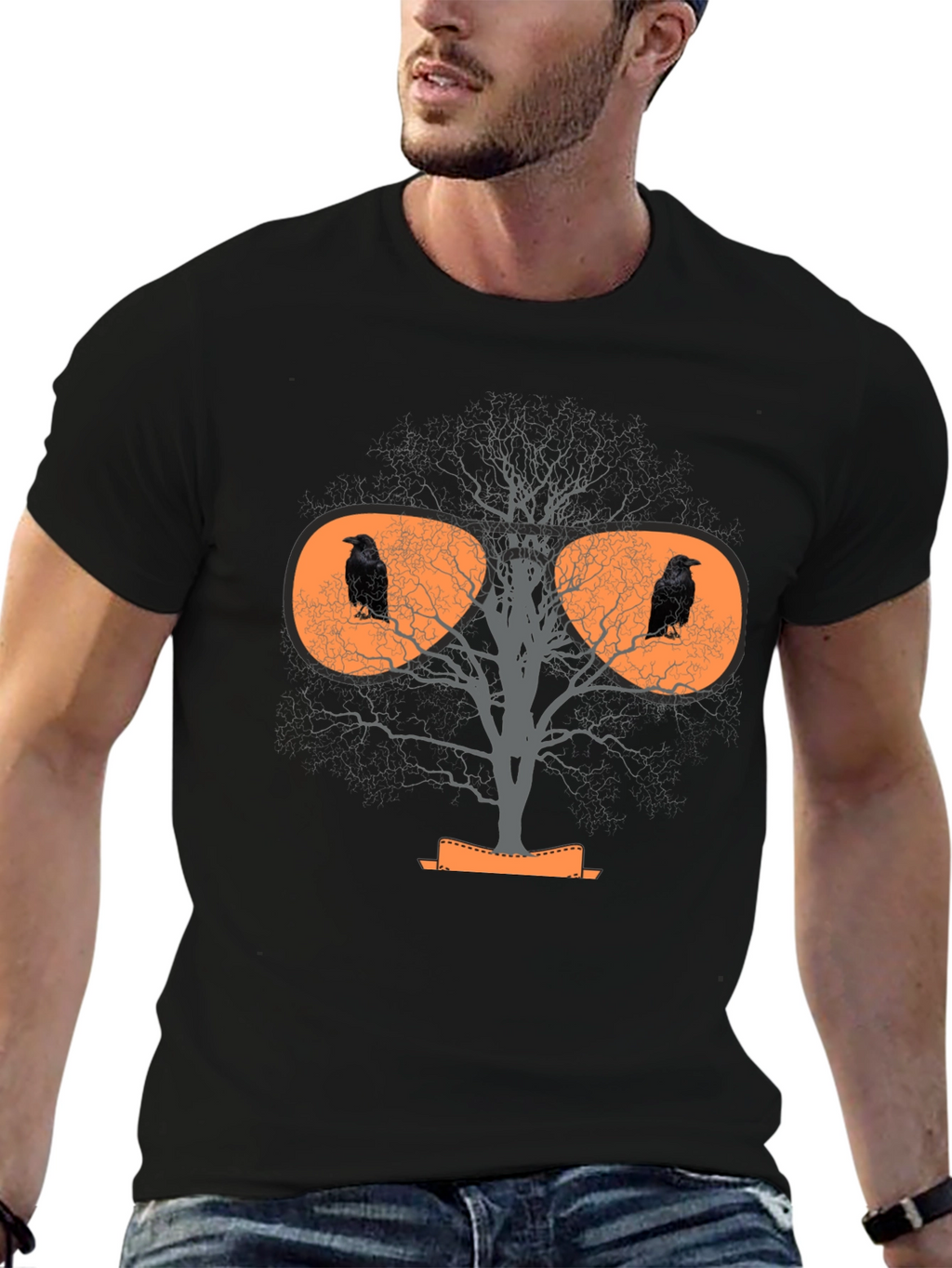 Raven Tree Graphic T-Shirt