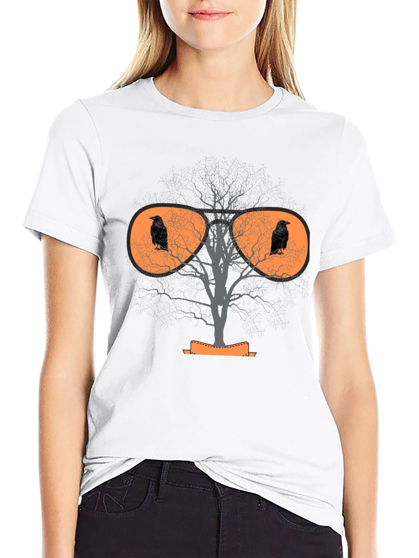 Raven Tree Graphic T-Shirt