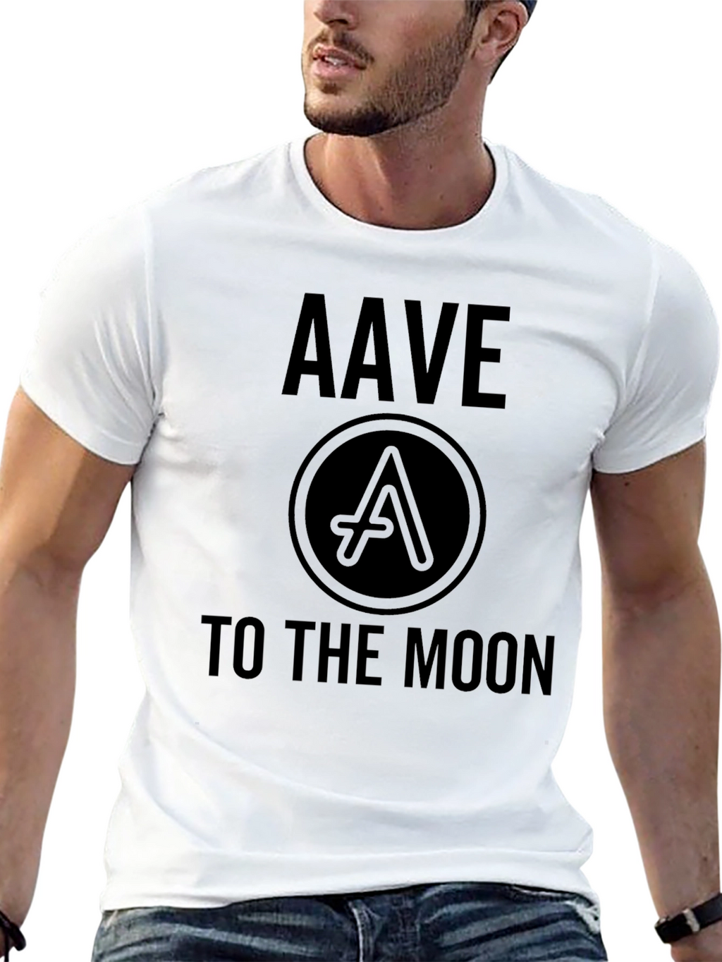 AAVE to the Moon Black T-Shirt