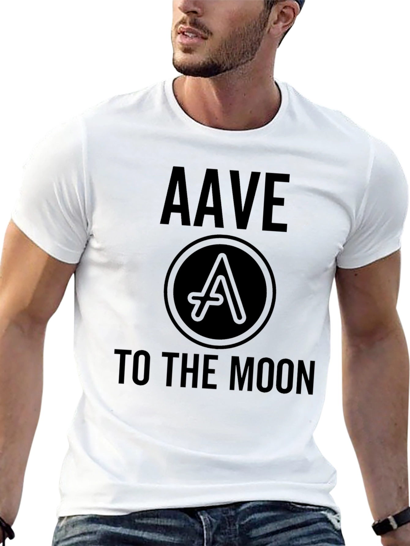 AAVE to the Moon Black T-Shirt