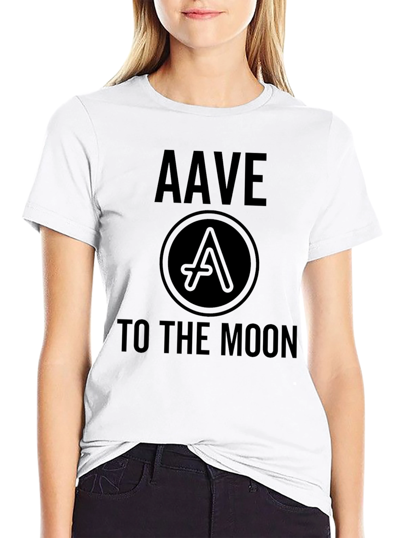 AAVE to the Moon Black T-Shirt
