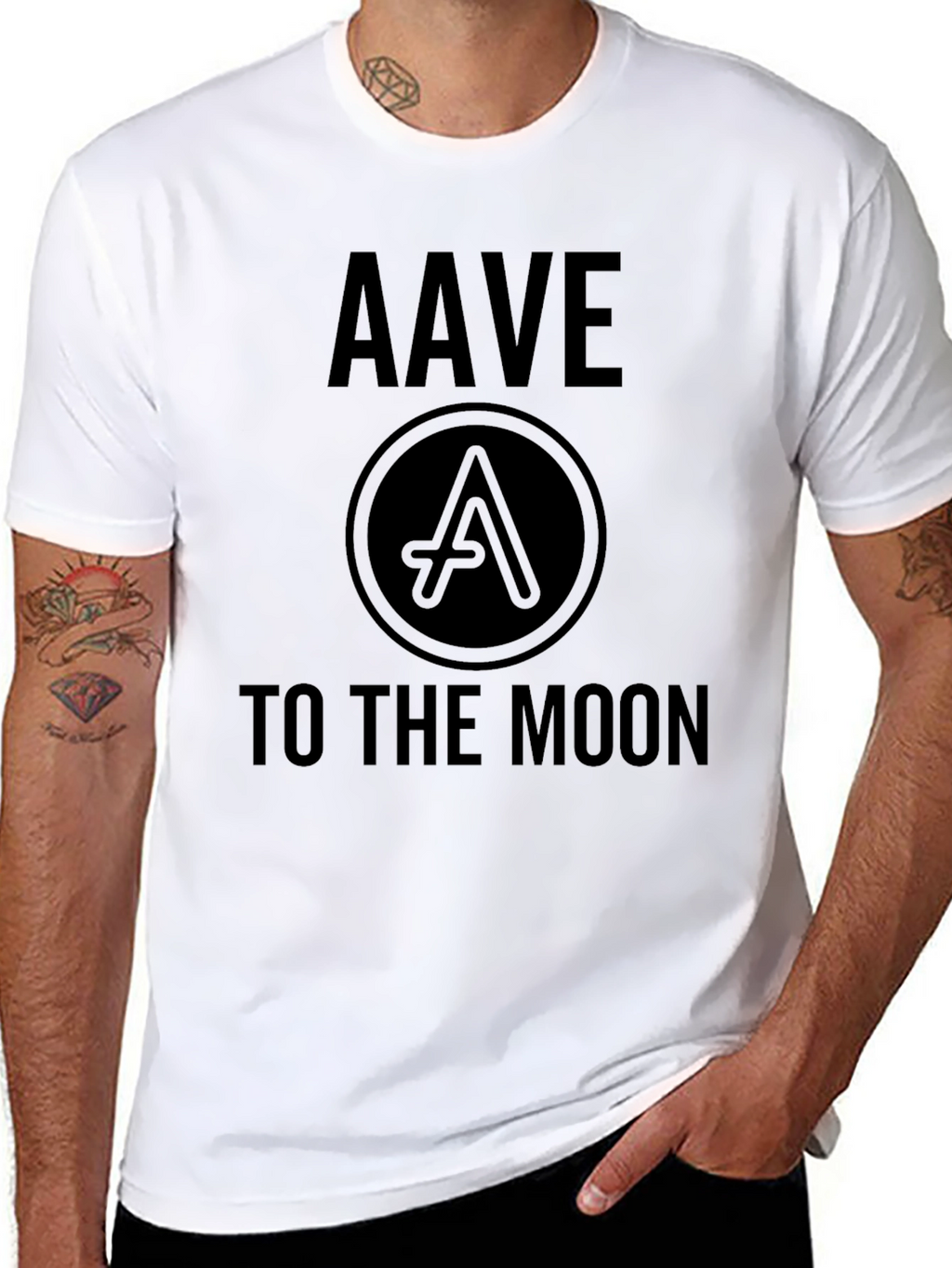 AAVE to the Moon Black T-Shirt