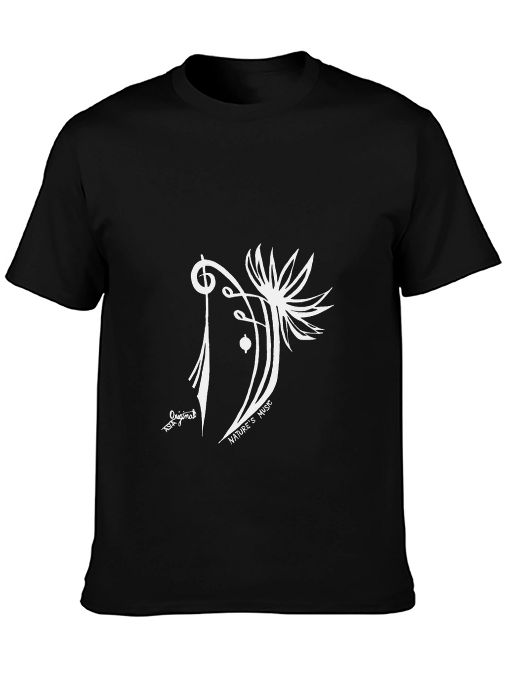Natures Music Black Graphic Tee