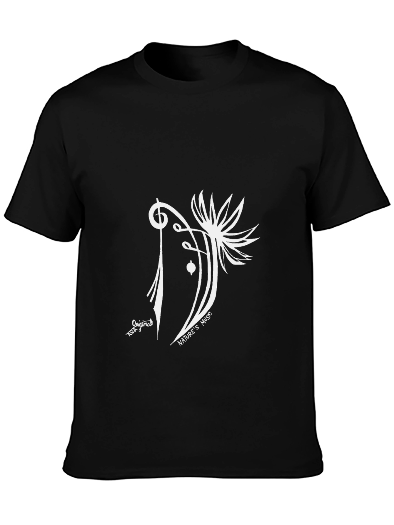 Natures Music Black Graphic Tee