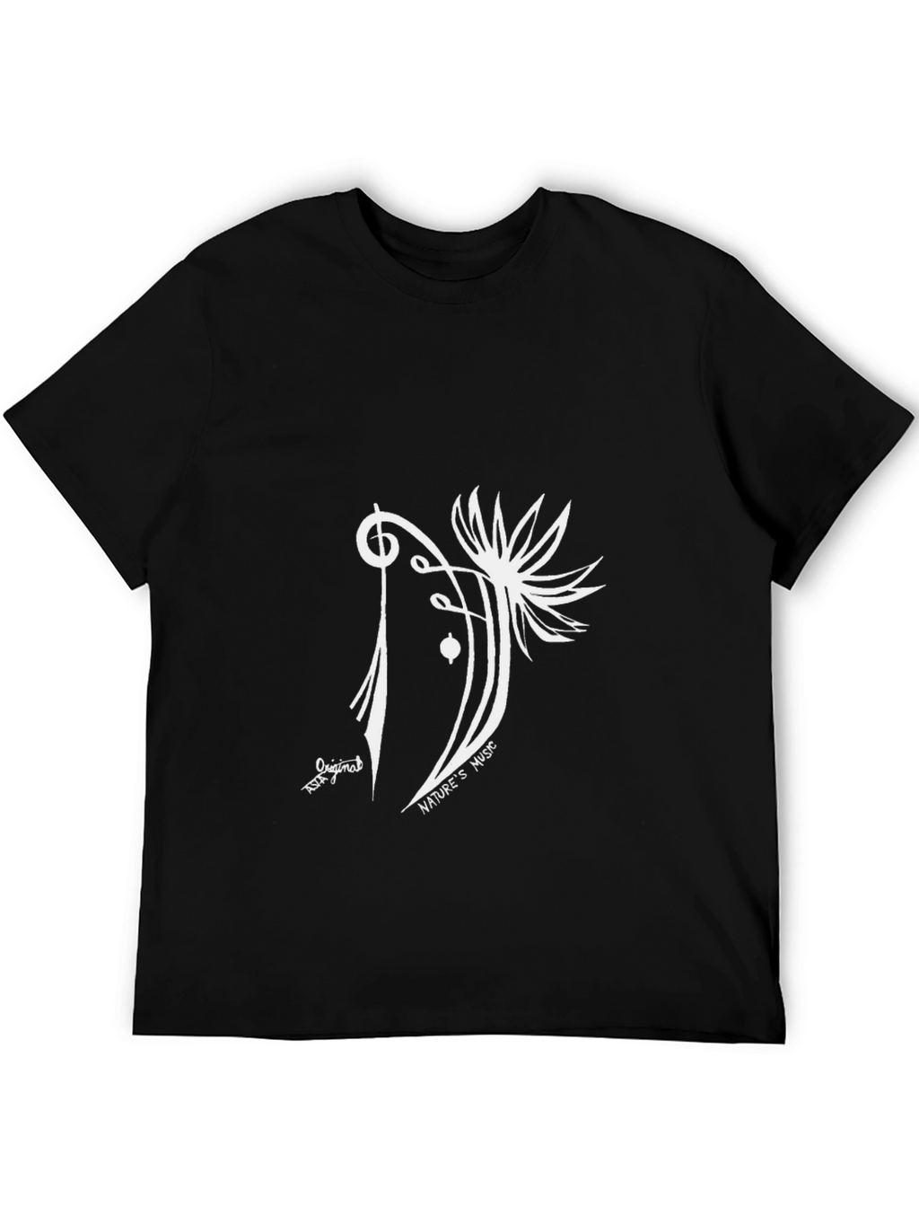 Natures Music Black Graphic Tee