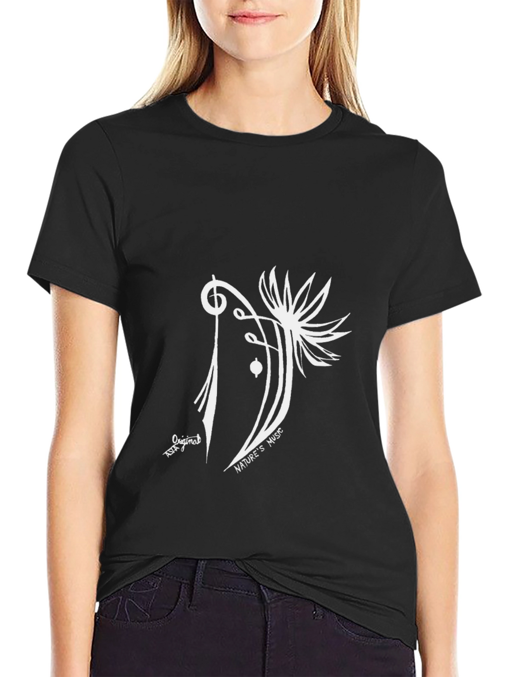 Natures Music Black Graphic Tee