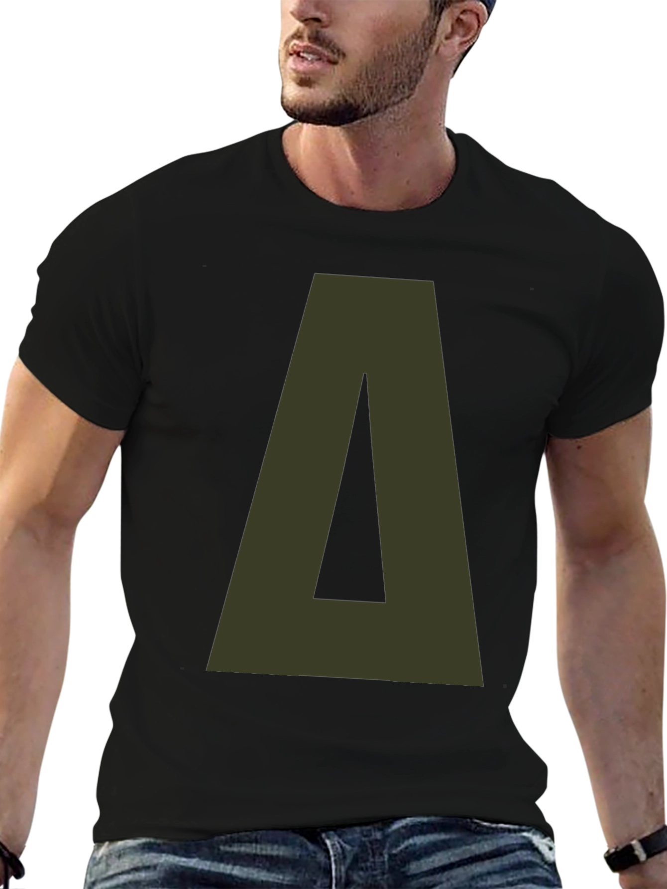Delta Letter Graphic Tee - Casual Style