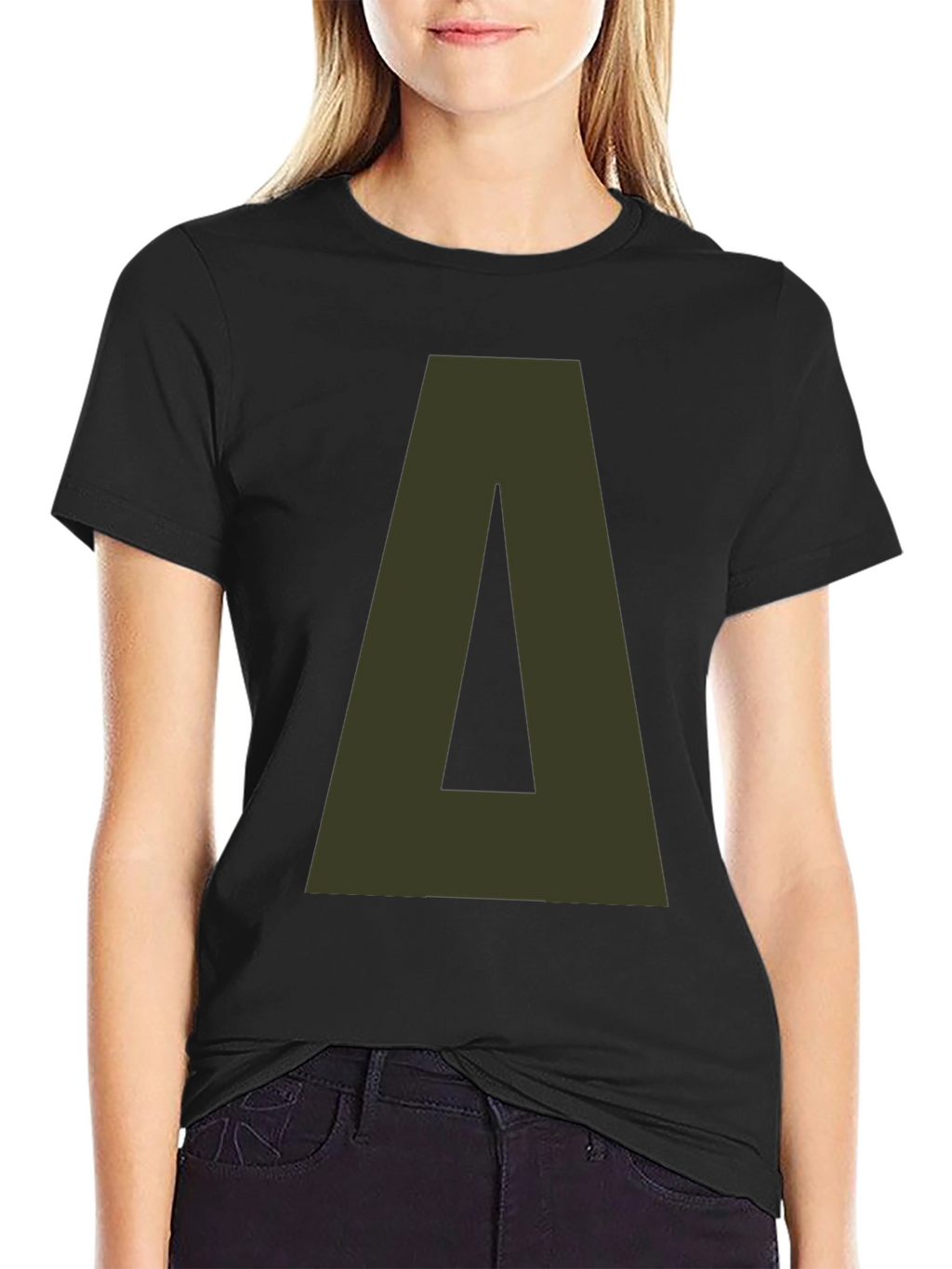 Delta Letter Graphic Tee - Casual Style