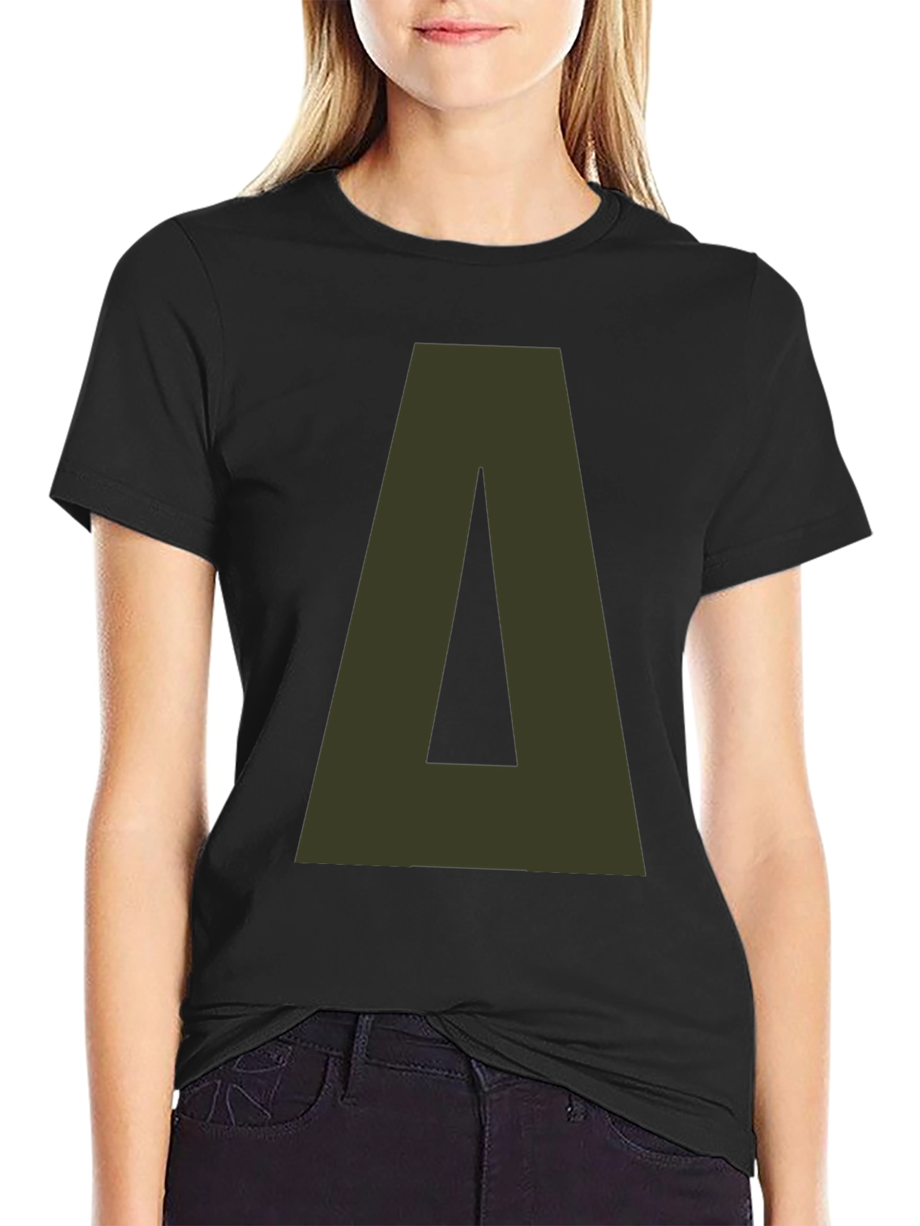 Delta Letter Graphic Tee - Casual Style