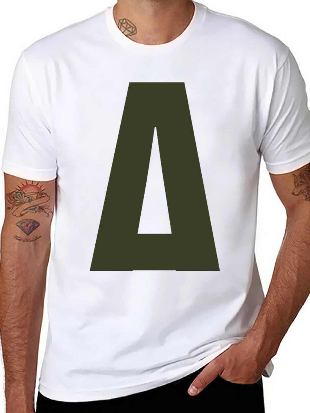 Delta Letter Graphic Tee - Casual Style
