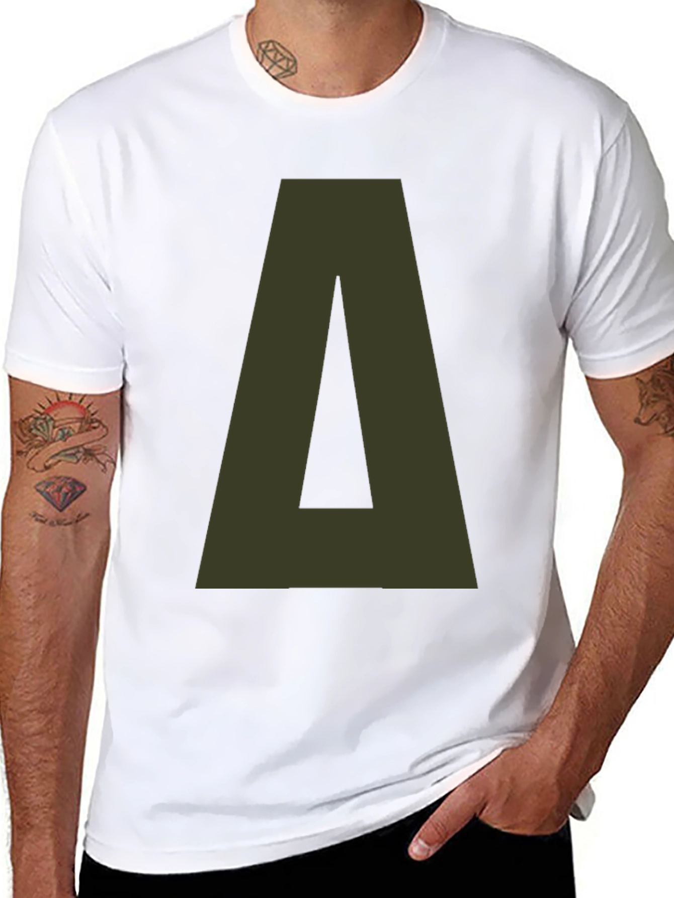 Delta Letter Graphic Tee - Casual Style