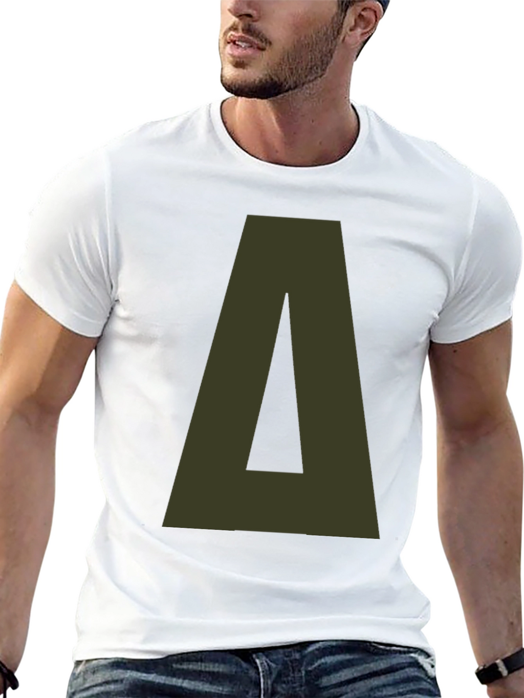 Delta Letter Graphic Tee - Casual Style