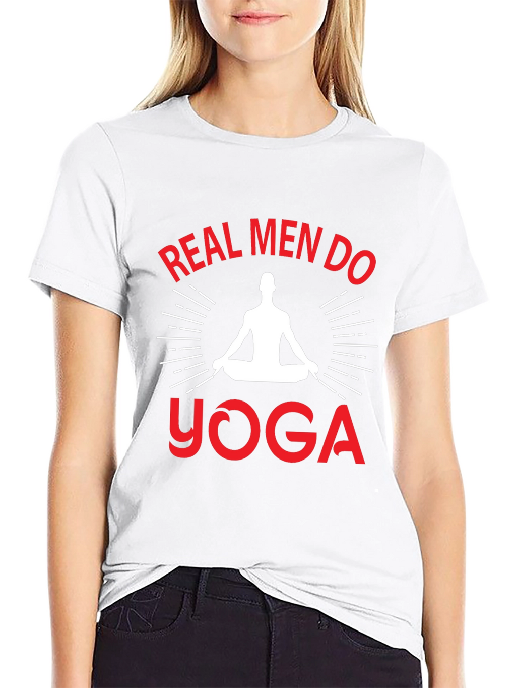 Real Men Do Yoga Graphic T-Shirt