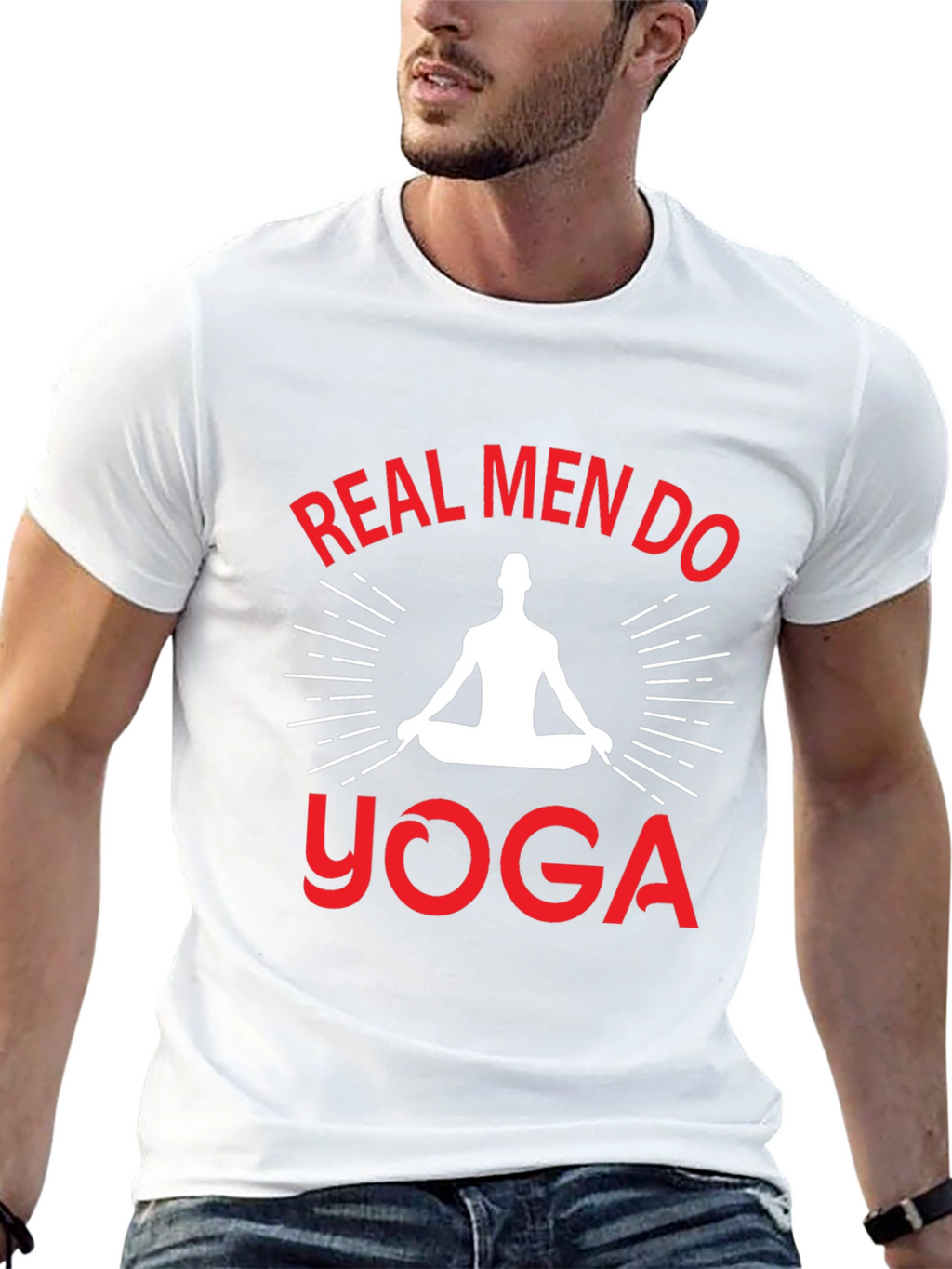 Real Men Do Yoga Graphic T-Shirt