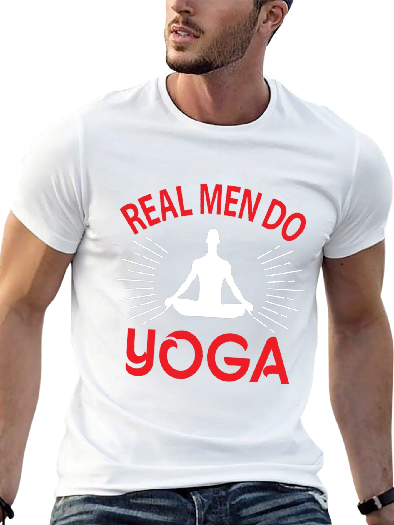 Real Men Do Yoga Graphic T-Shirt